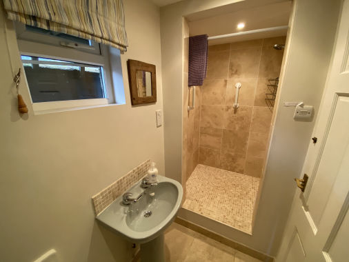 The ground floor shower room